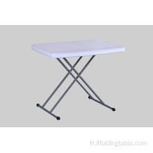 Table rectangulaire ajustable en hauteur de 2,5 pi